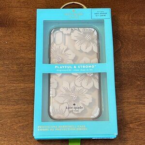 New in Box Kate Spade iphone 6.1 case floral with crystals